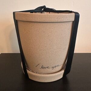 Hearth & Hand Stoneware Etched “I love you” Planter